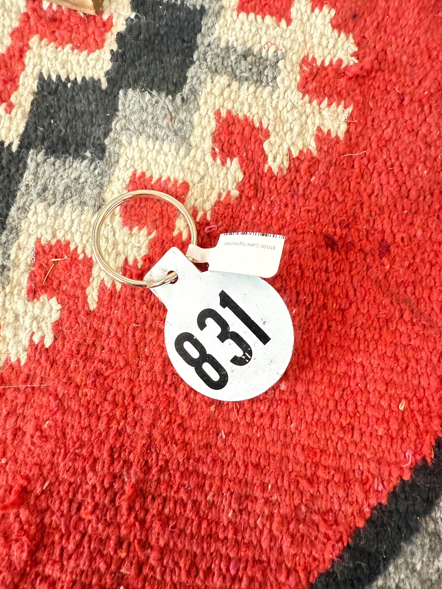 Cattle Tag Keychain