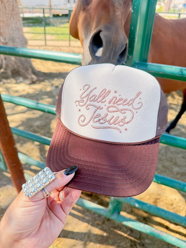Y’all Need Jesus Trucker Hat