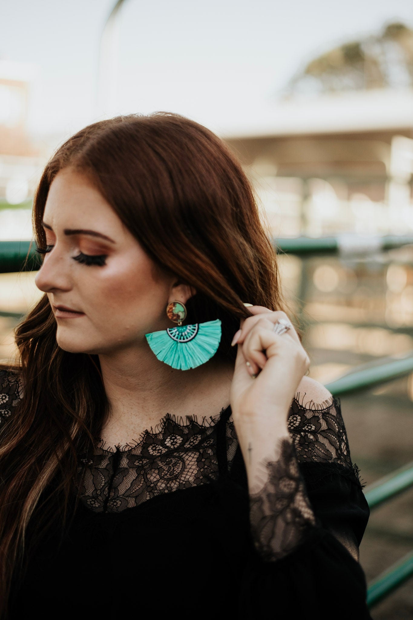 Moroccan Wood Earrings