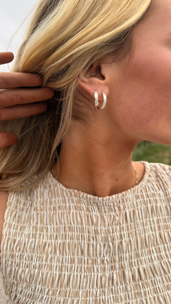 Silver Spurs Hoops Small