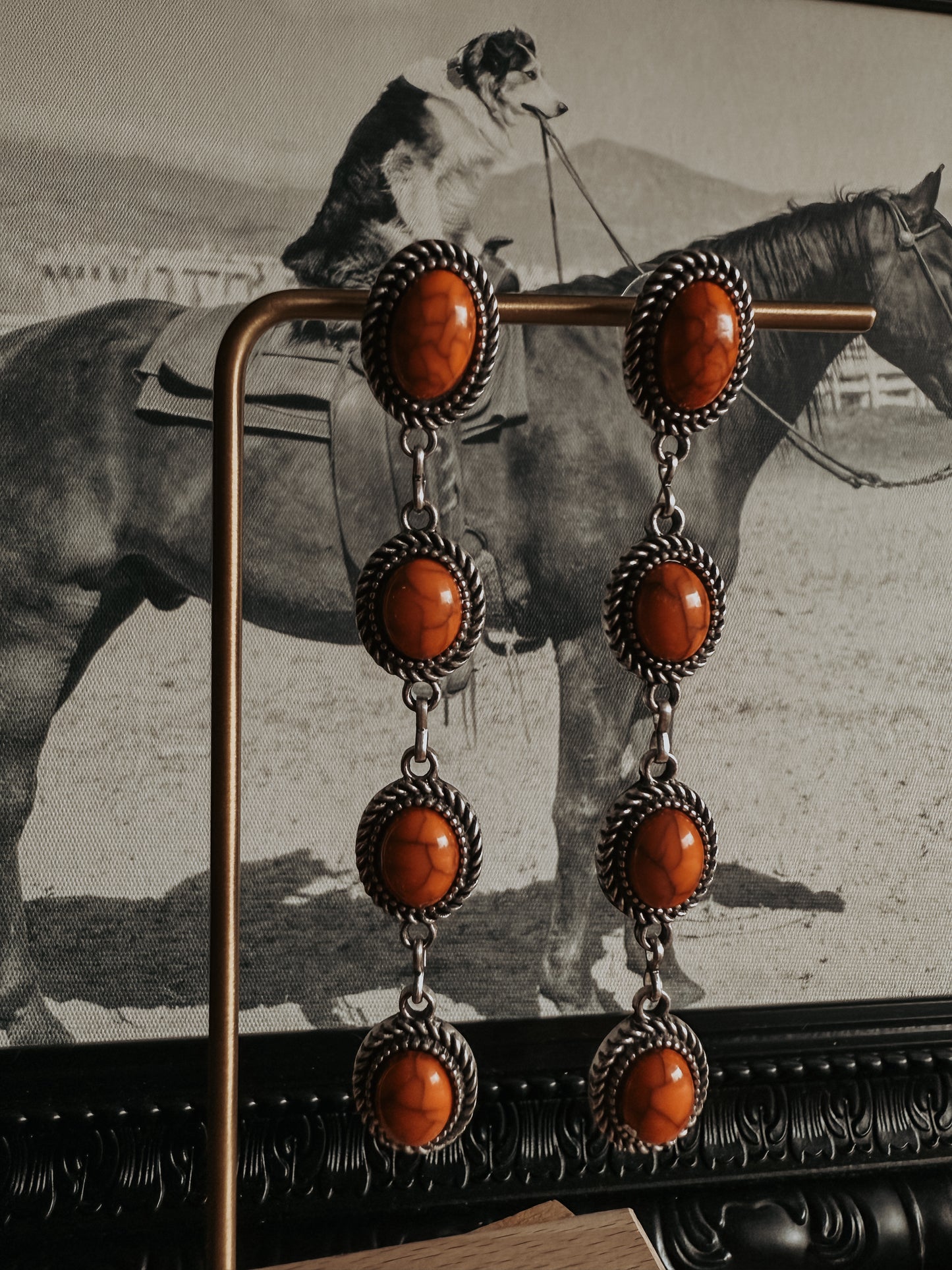 Desert Flame Dangle Earrings