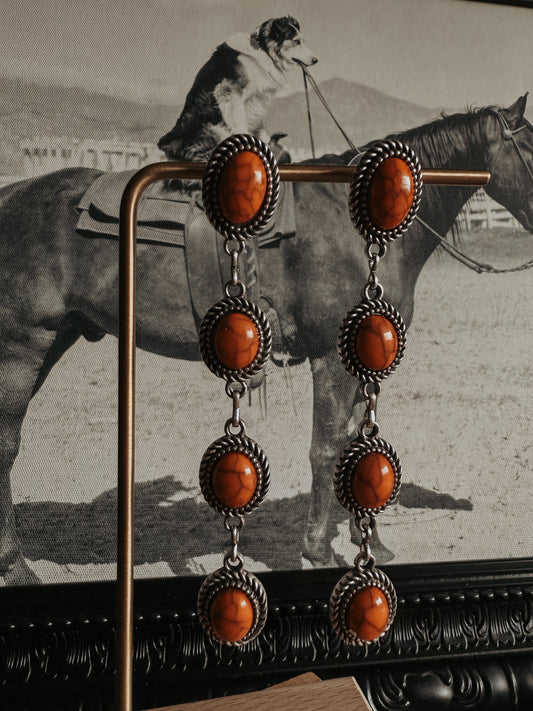 Desert Flame Dangle Earrings