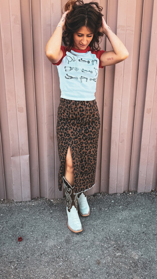 Wild Side Denim Skirt