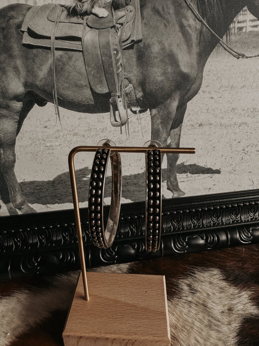 Silver Prairie Bubble Hoops