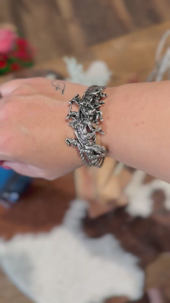 Run for the Roses Cuff Bracelet